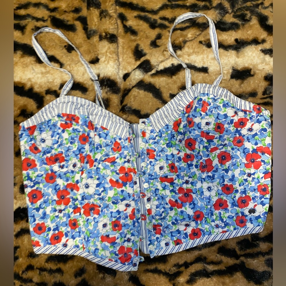Abercrombie and Fitch Floral Multicolor 2000’s Top - Large
